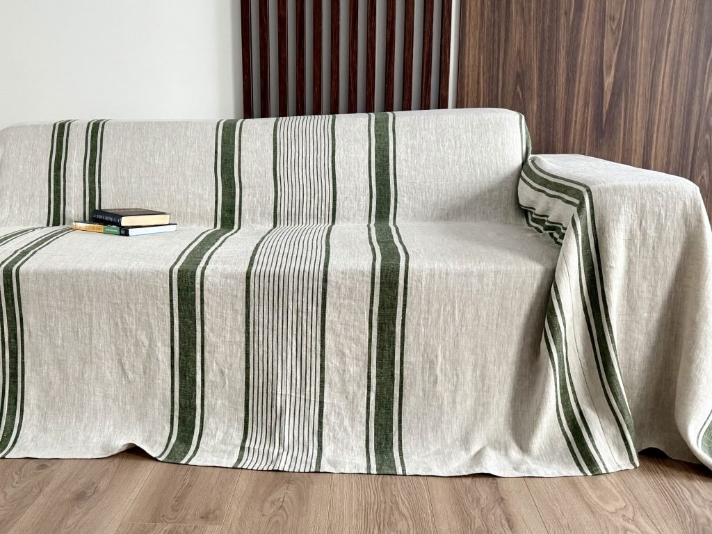 Linen couch cover