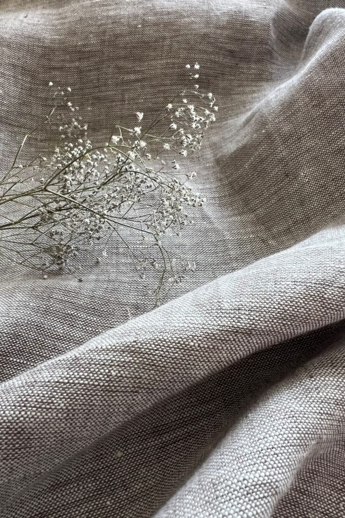 Natural texture linen fabric