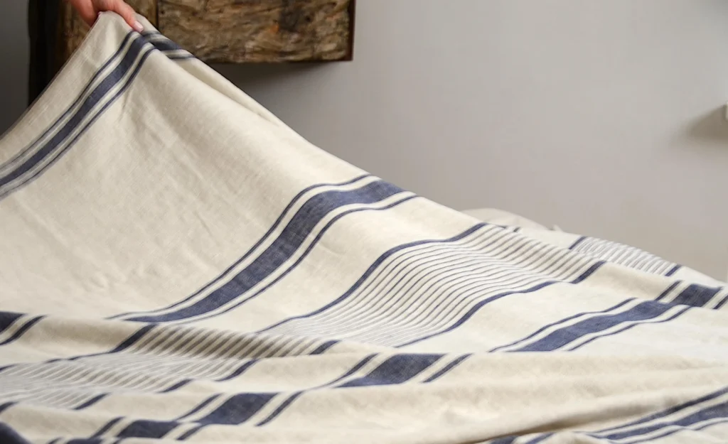 Linen bed spread