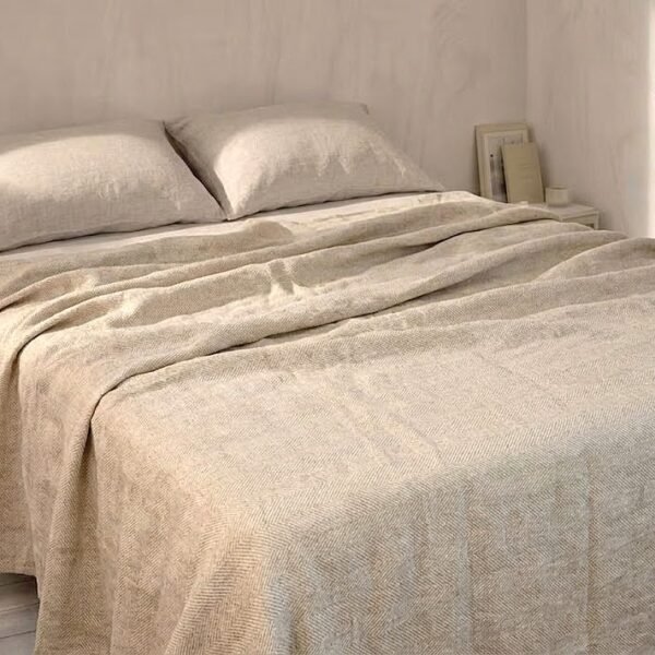 Linen bedspread