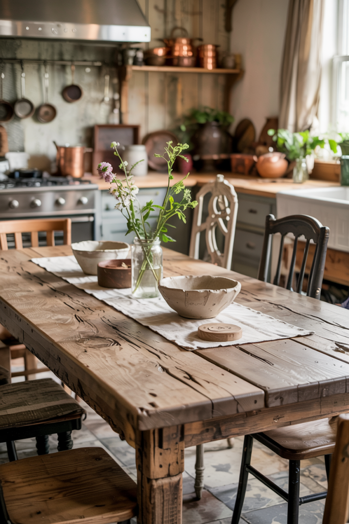 Rustic wood furniture