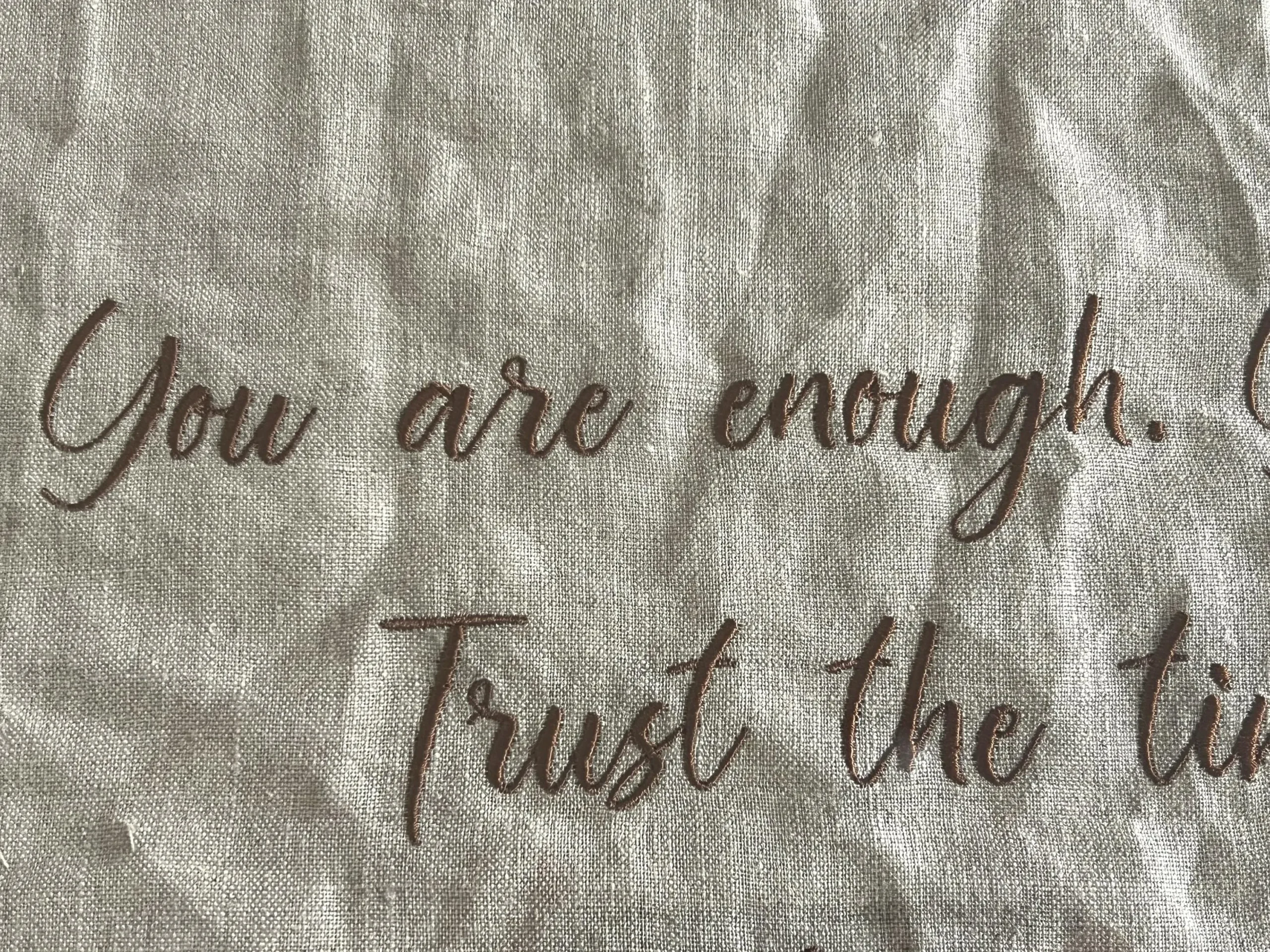 Embroidered linen