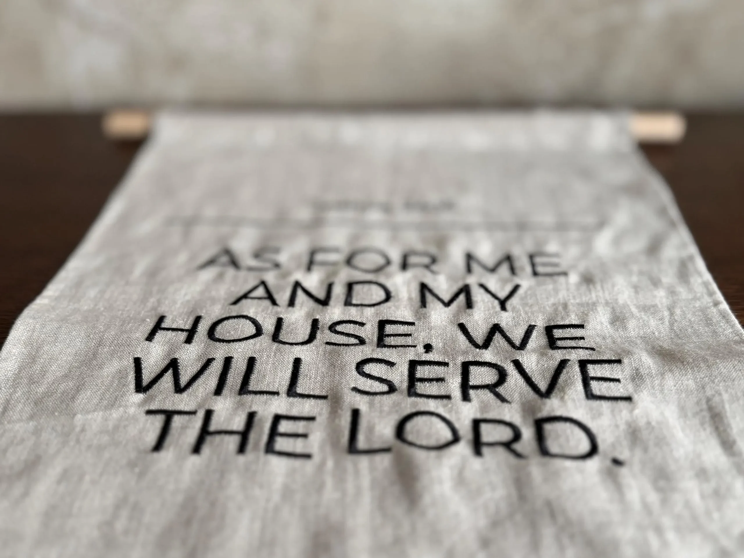 Linen wall art