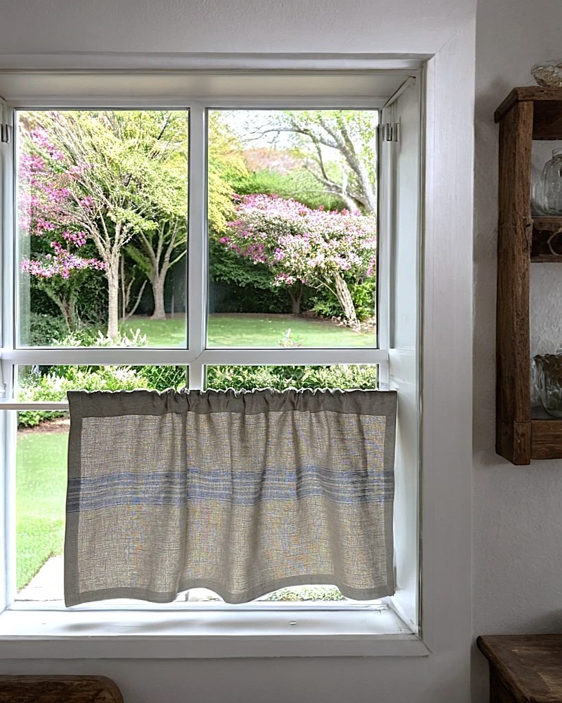 striped curtains