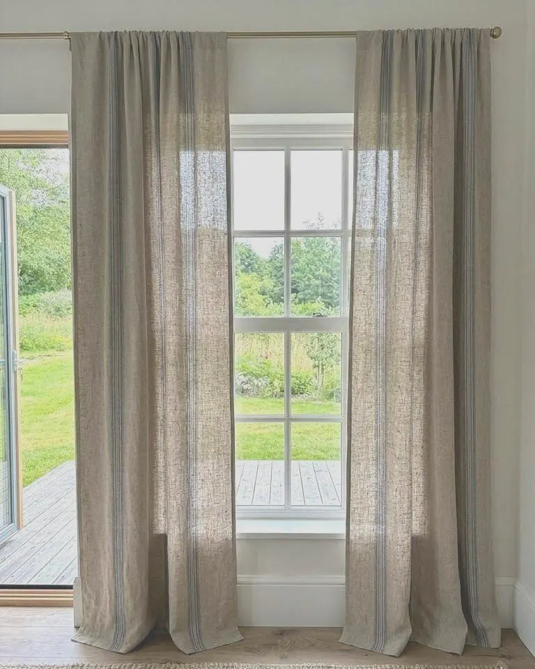 heavy linen curtains