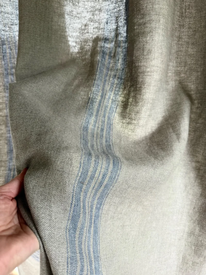striped linen curtains