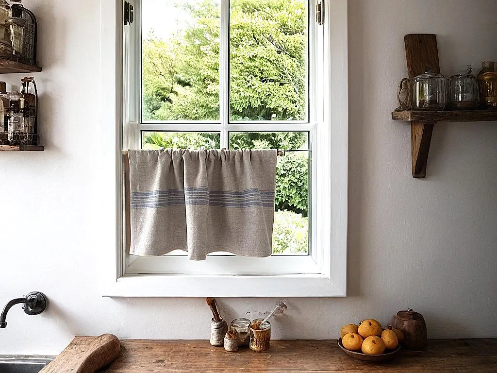 linen curtain panel