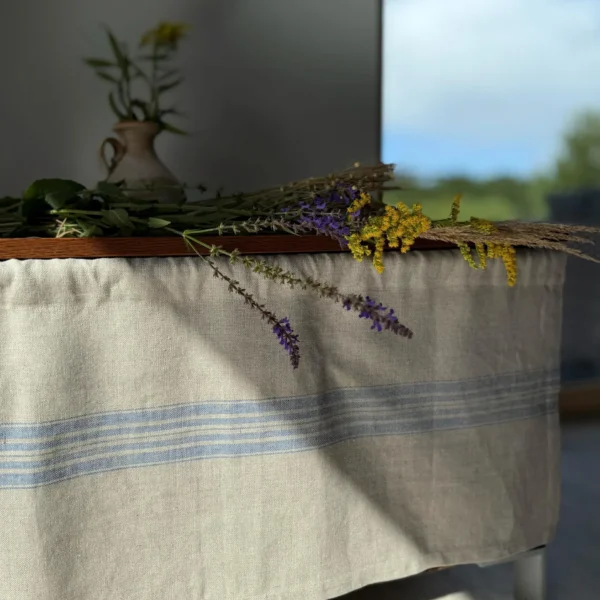 Heavy linen cafe curtains