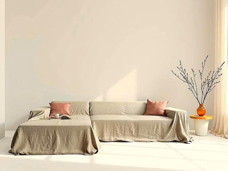 natural linen couch cover