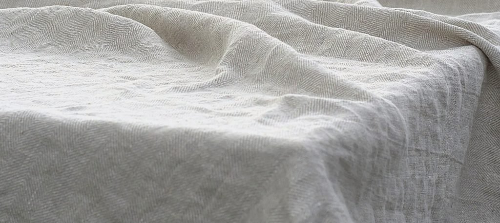 herringbone linen tablecloth