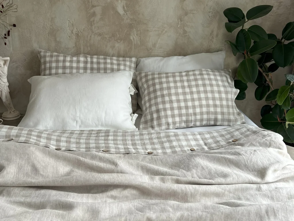 checkered linen bedding checkered linen bedding