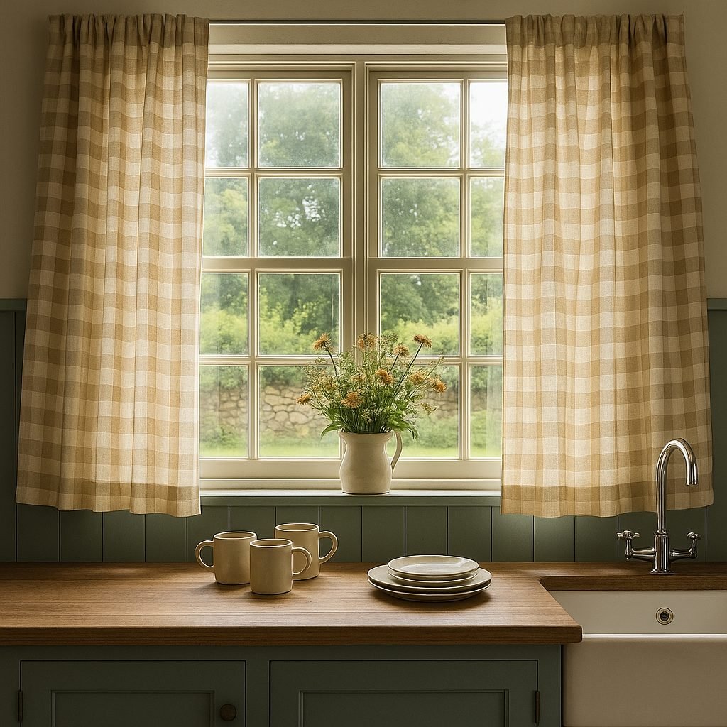 checkered linen cafe curtains checkered linen cafe curtains