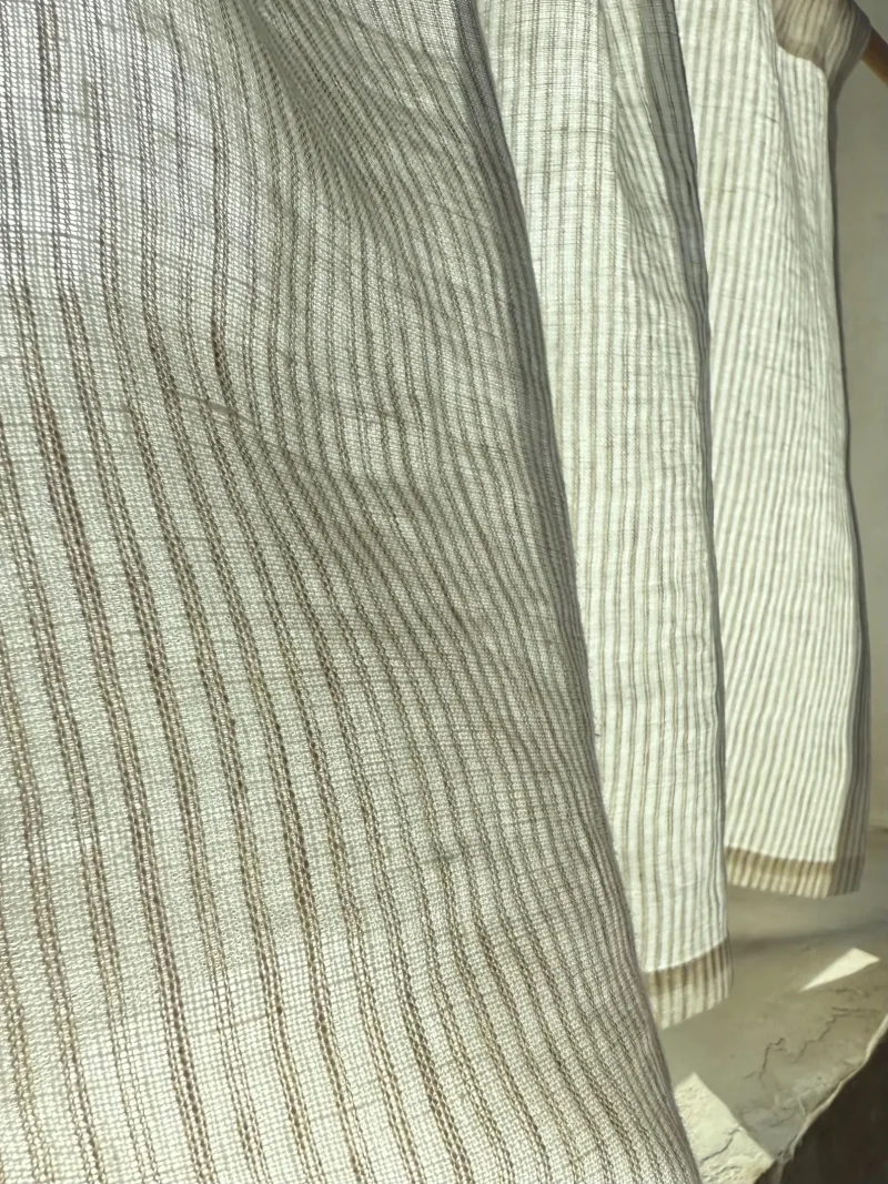 striped linen curtains