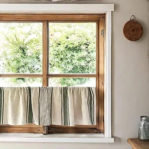 French Country Linen Cafe Curtains