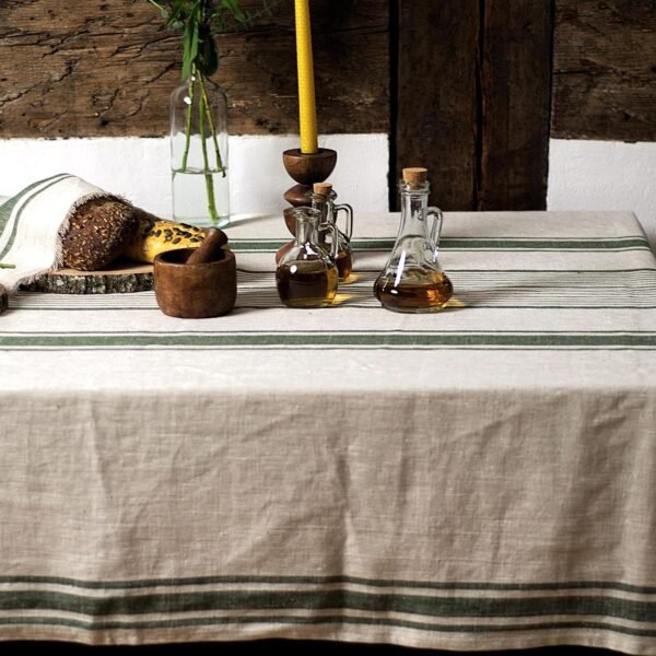 rustic linen tablecloth