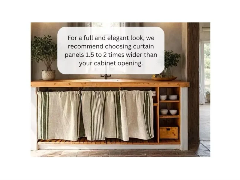 French Country Linen Cafe Curtains – Custom European Linen Drapes – Kitchen Rod Pocket Curtains – Rustic Linen Drapery - Image 5
