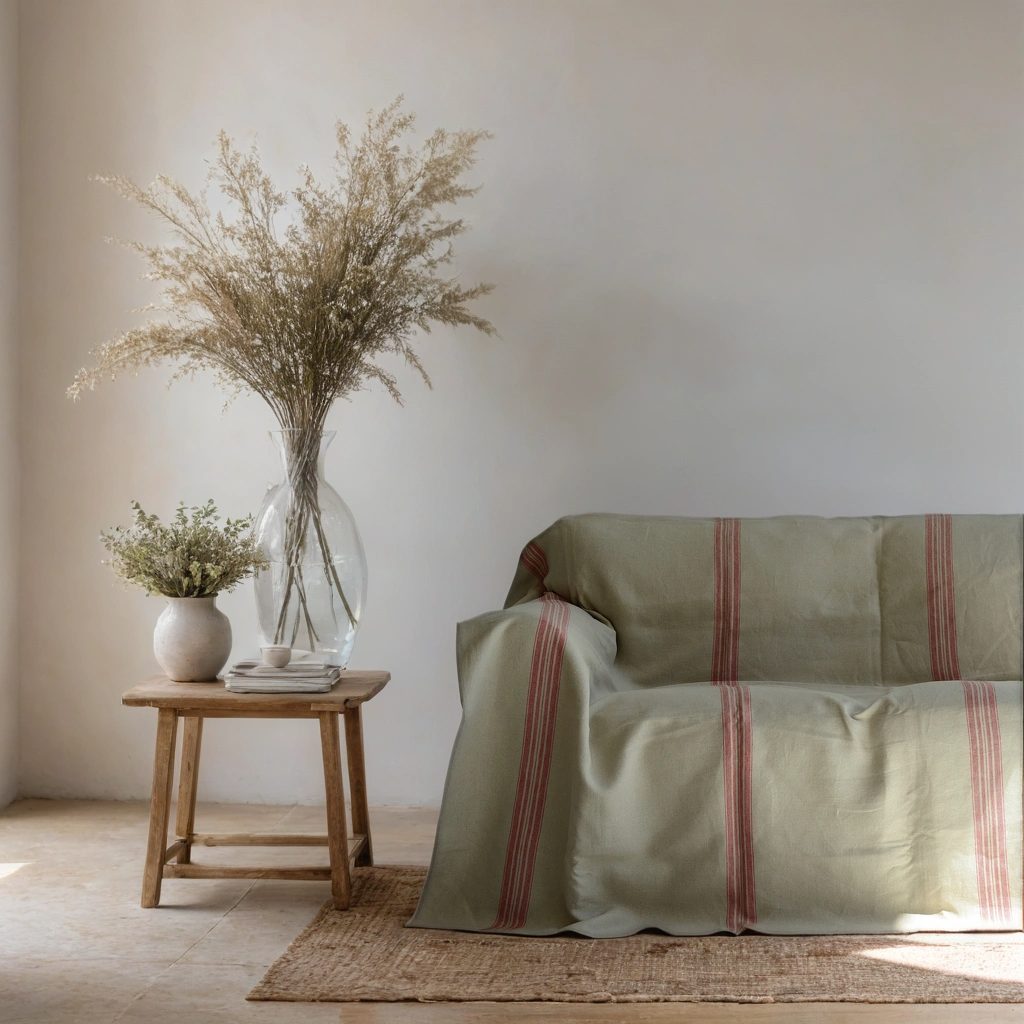 heavy linen couch cover
