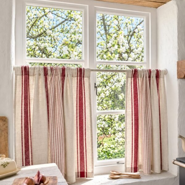 linen cafe curtain