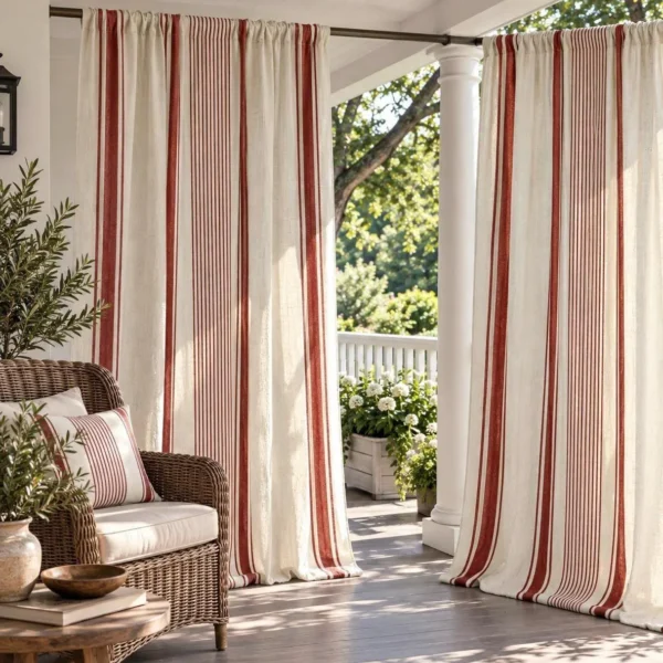 French style linen curtain