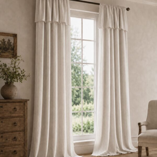Ruffle top curtain