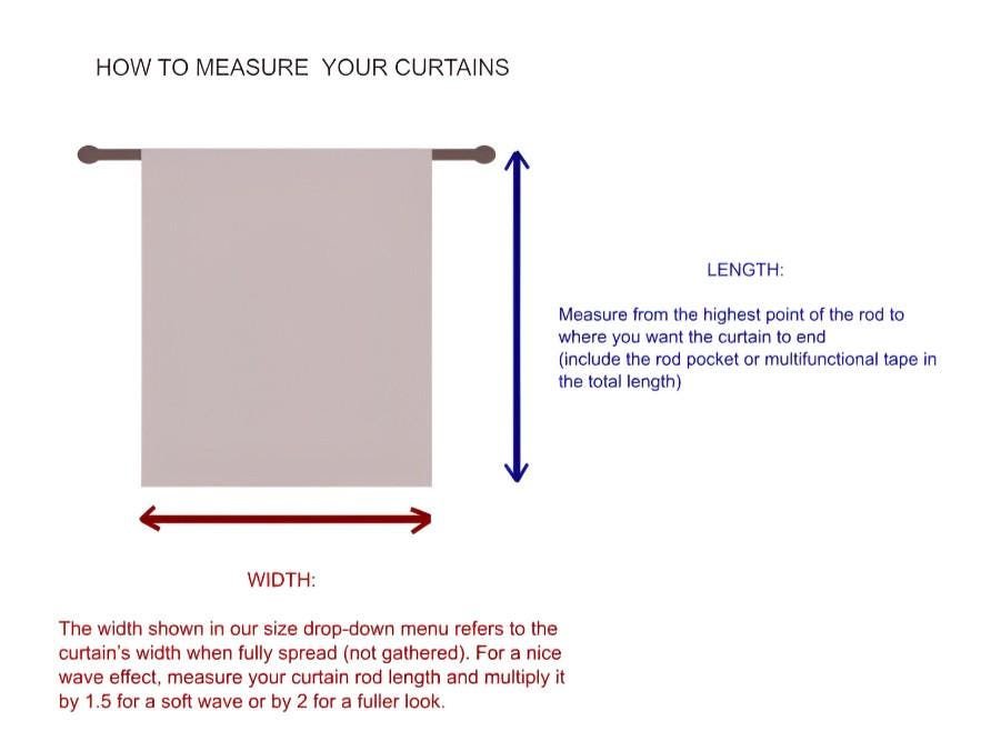 Floral Linen Curtains, William Morris Style Window Panels, Custom Length Drapes - Image 6